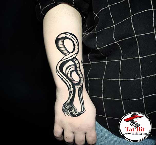 Long Ouroboros Tattoo Designs