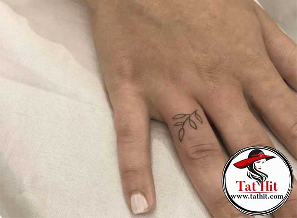 Olive Branch Tattoo Finger