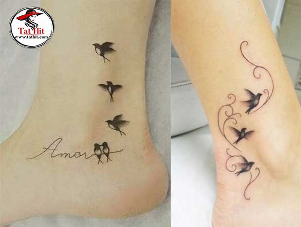 magpie tattoo small