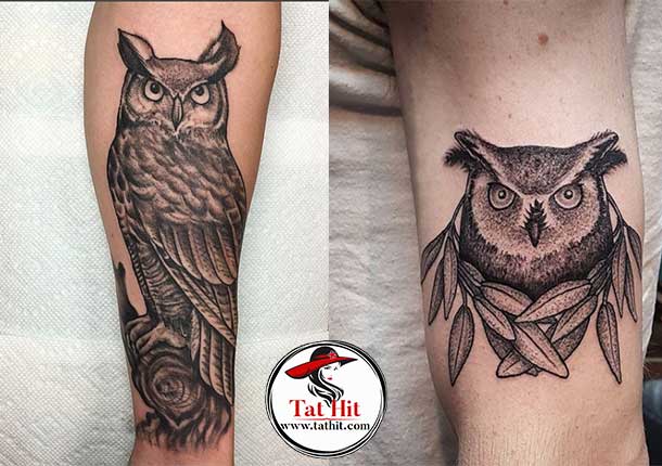 Great Horned Owl tattoos