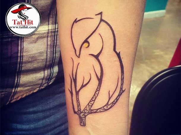 Simple Owl Tattoo Designs for Beginners - wide 7