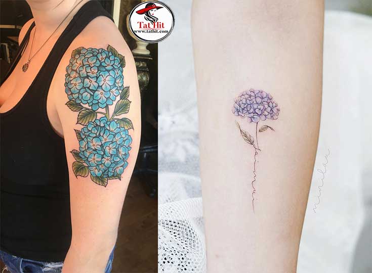 Top 30 Hydrangea Tattoo Designs - Tat Hit