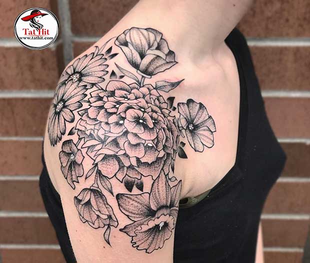 tattoo hydrangea flower