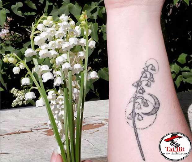 The wrist tattoo lily of valley 125+ Lily