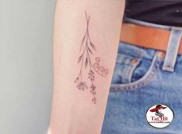 Tiny the tattoo of lily valley 250+ Lily