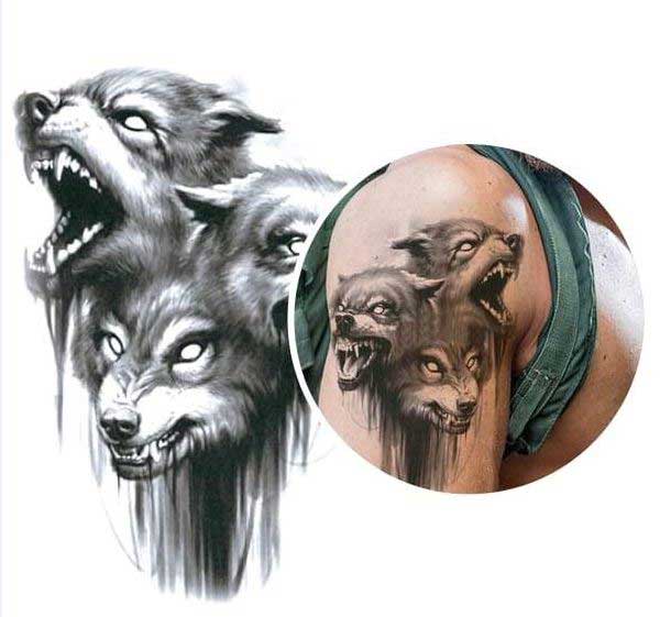 3 headed dog tattoo