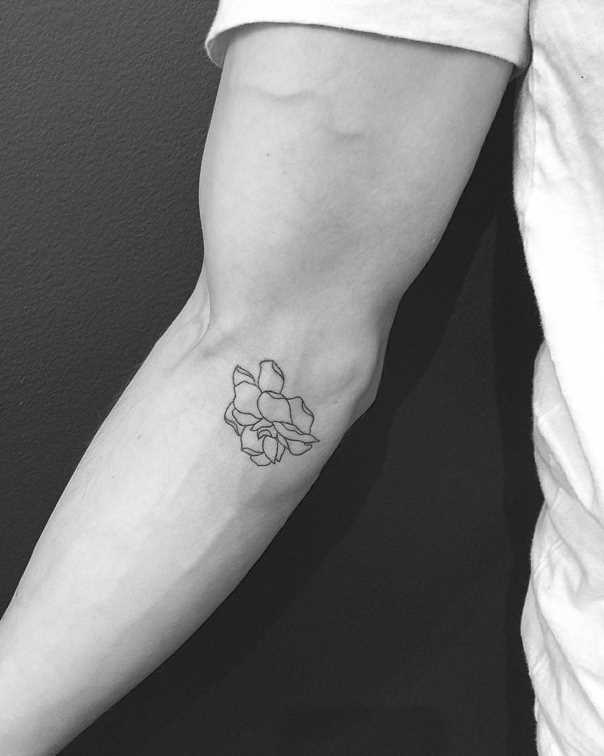 A Small Mysterious Gardenia Tattoo