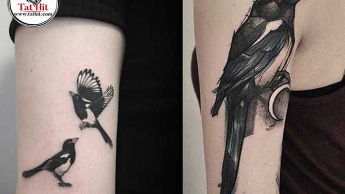 magpie tattoo designs with meaning