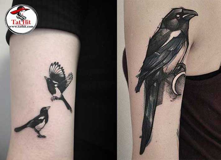 magpie tattoo designs with meaning