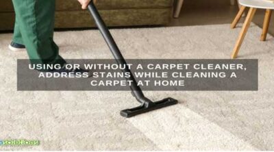 Using or without a carpet cleaner