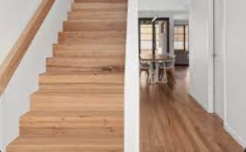 Wood floor and staircase finish